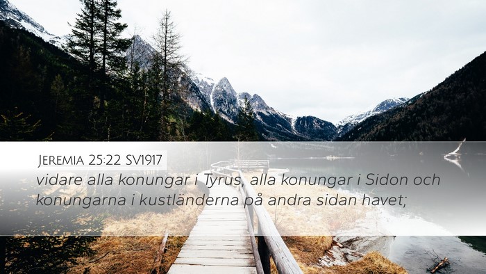 Jeremia 25:22 SV1917 Bible Verse Image