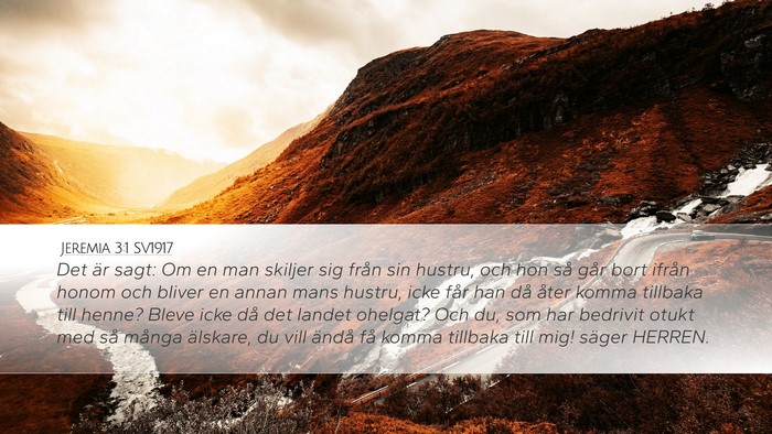 Jeremia 3:1 SV1917 Bible Verse Image
