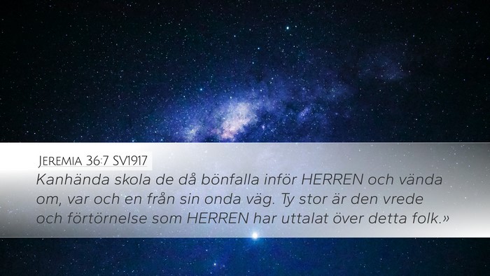 Jeremia 36:7 SV1917 Bible Verse Image
