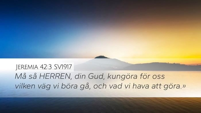 Jeremia 42:3 SV1917 Bible Verse Image