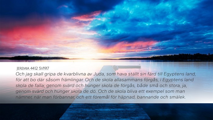 Jeremia 44:12 SV1917 Bible Verse Image