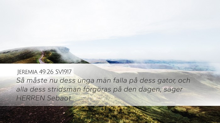 Jeremia 49:26 SV1917 Bible Verse Image
