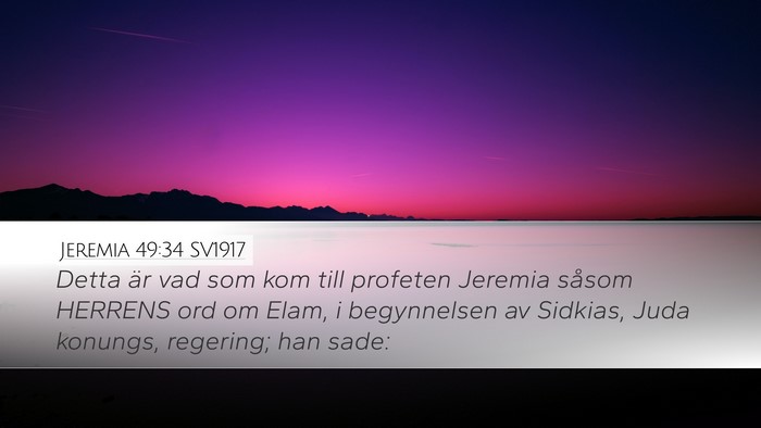 Jeremia 49:34 SV1917 Bible Verse Image