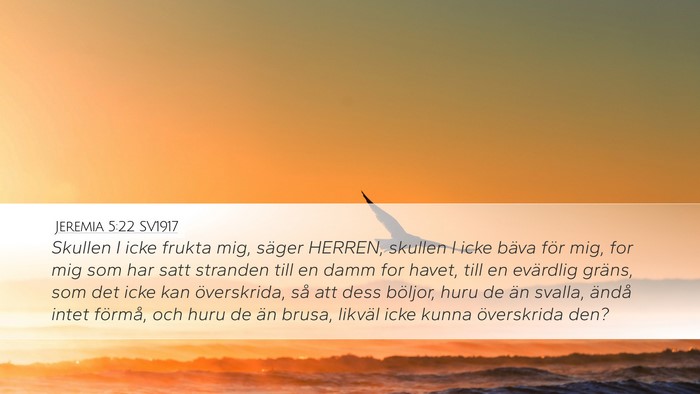 Jeremia 5:22 SV1917 Bible Verse Image