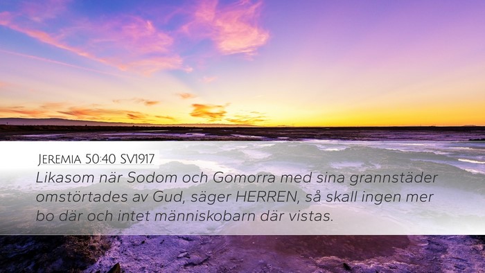 Jeremia 50:40 SV1917 Bible Verse Image