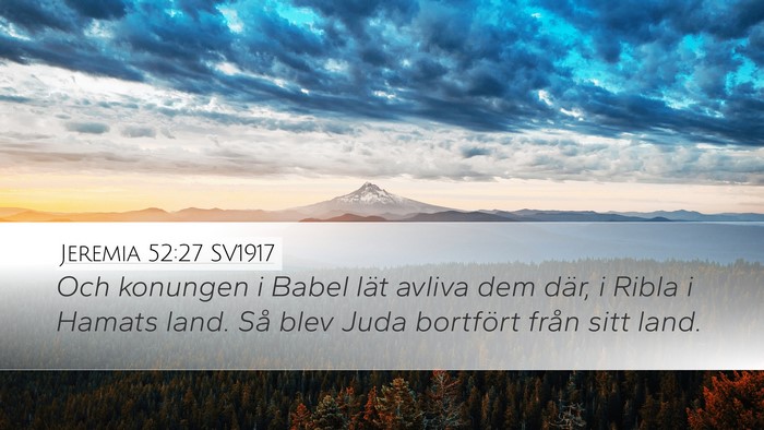 Jeremia 52:27 SV1917 Bible Verse Image