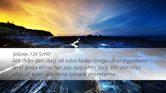 Jeremia 7:25 SV1917 Bible Verse Image