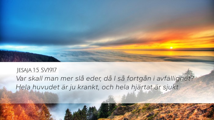 Jesaja 1:5 SV1917 Bible Verse Image