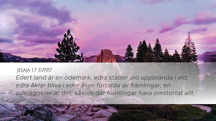 Jesaja 1:7 SV1917 Bible Verse Image