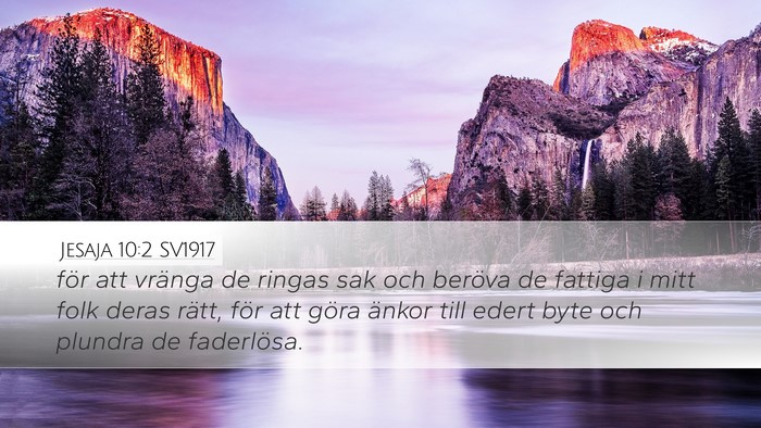 Jesaja 10:2 SV1917 Bible Verse Image