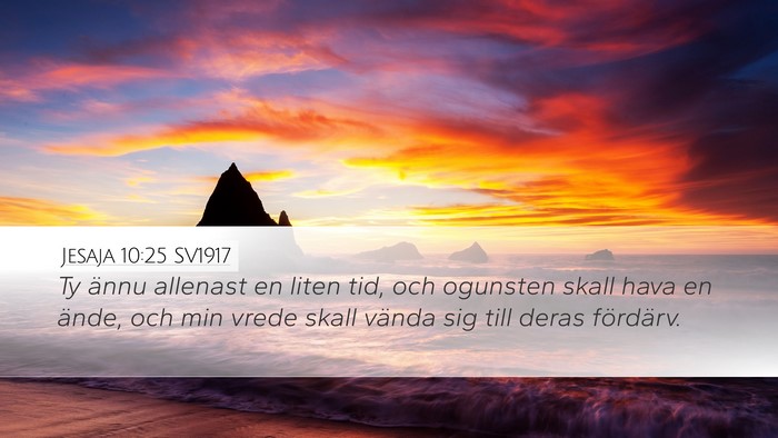 Jesaja 10:25 SV1917 Bible Verse Image