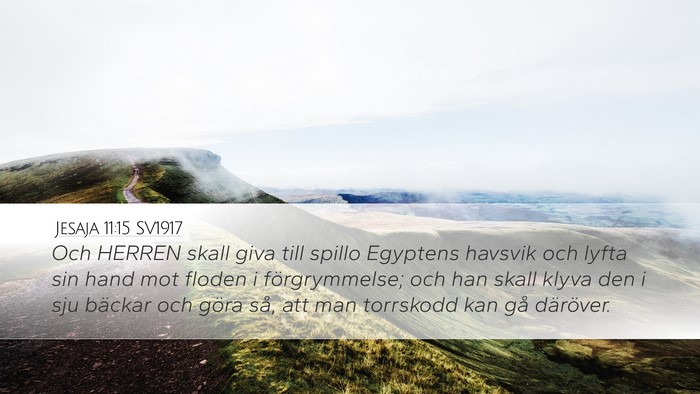 Jesaja 11:15 SV1917 Bible Verse Image
