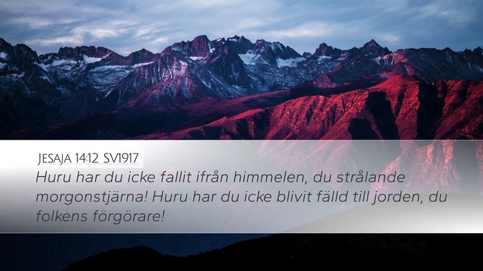 Jesaja 14:12 SV1917 Bible Verse Image