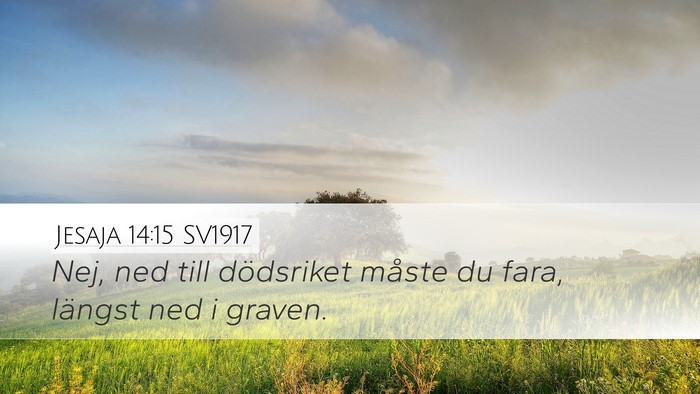 Jesaja 14:15 SV1917 Bible Verse Image