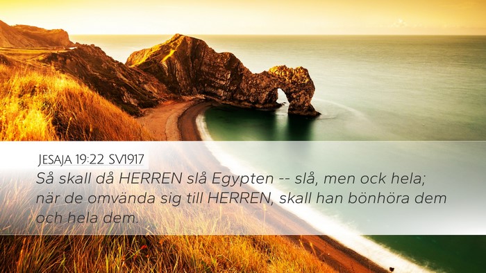 Jesaja 19:22 SV1917 Bible Verse Image
