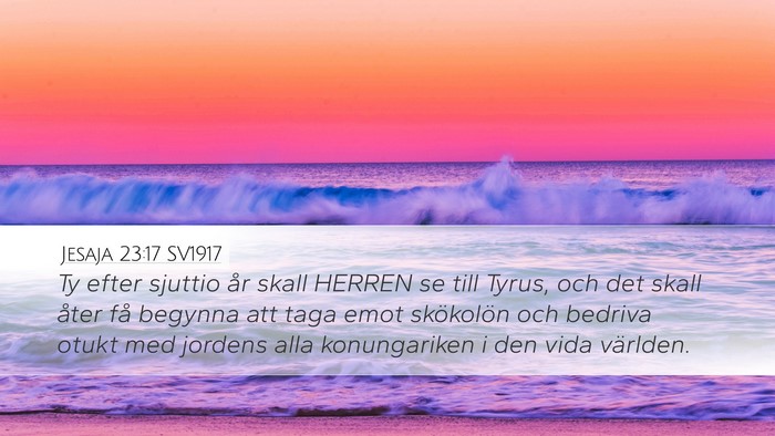Jesaja 23:17 SV1917 Bible Verse Image