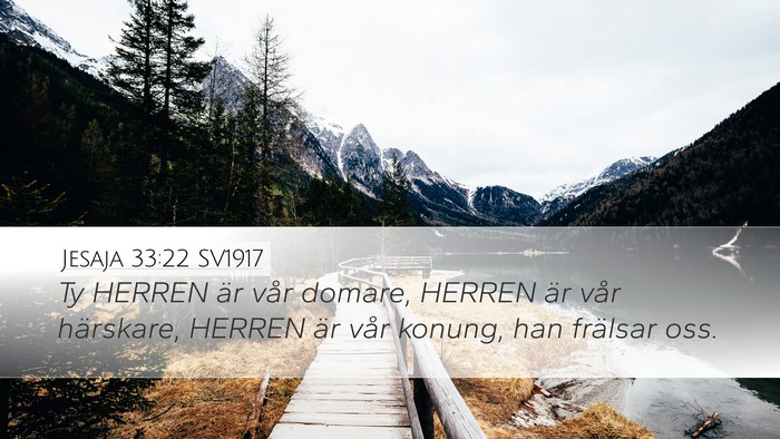 Jesaja 33:22 SV1917 Bible Verse Image