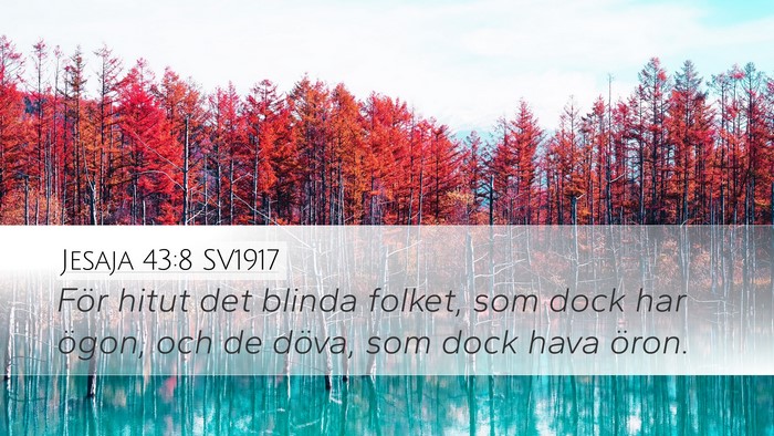 Jesaja 43:8 SV1917 Bible Verse Image