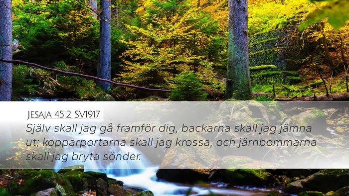 Jesaja 45:2 SV1917 Bible Verse Image