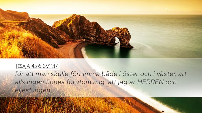 Jesaja 45:6 SV1917 Bible Verse Image