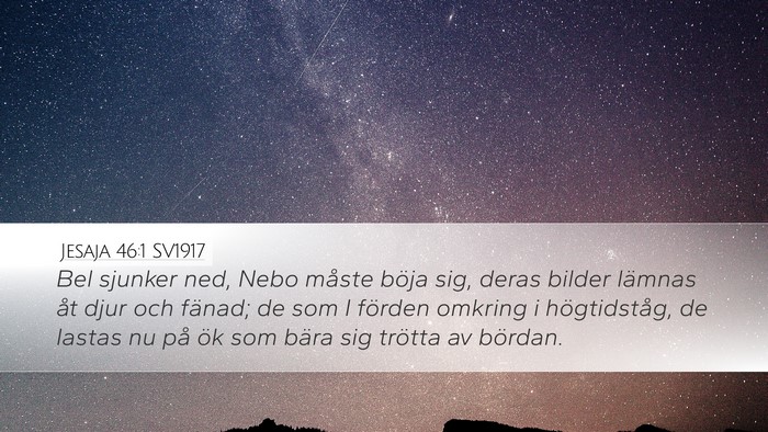 Jesaja 46:1 SV1917 Bible Verse Image