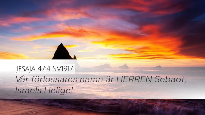 Jesaja 47:4 SV1917 Bible Verse Image