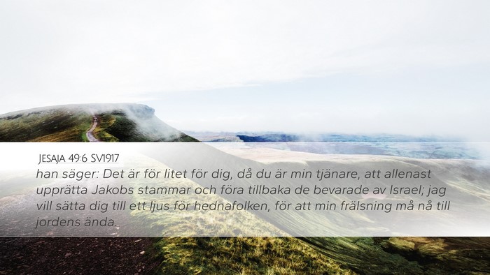 Jesaja 49:6 SV1917 Bible Verse Image