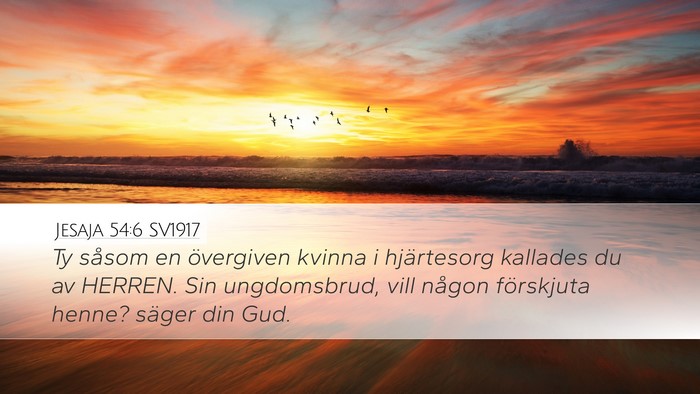 Jesaja 54:6 SV1917 Bible Verse Image