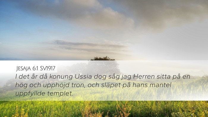 Jesaja 6:1 SV1917 Bible Verse Image