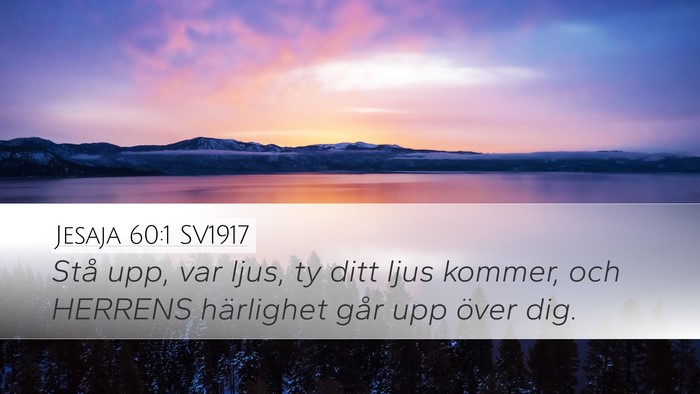 Jesaja 60:1 SV1917 Bible Verse Image