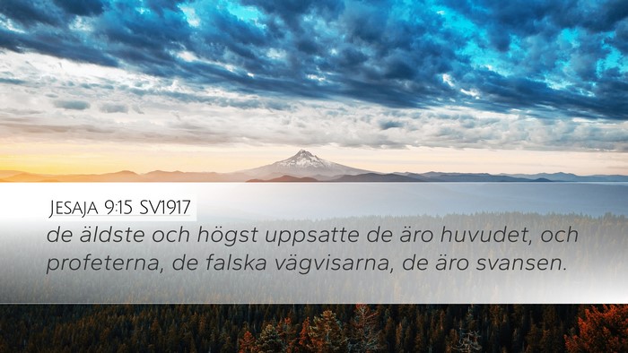 Jesaja 9:15 SV1917 Bible Verse Image