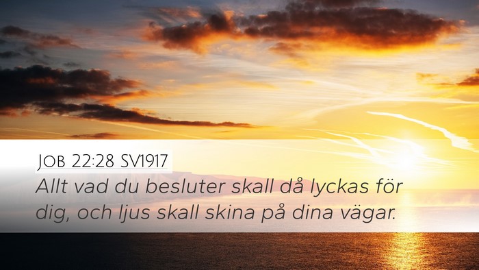 Job 22:28 SV1917 Bible Verse Image