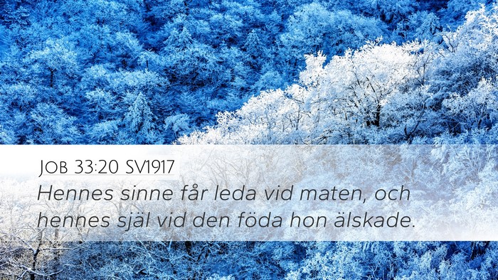 Job 33:20 SV1917 Bible Verse Image