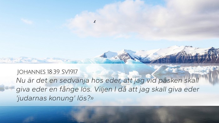 Johannes 18:39 SV1917 Bible Verse Image