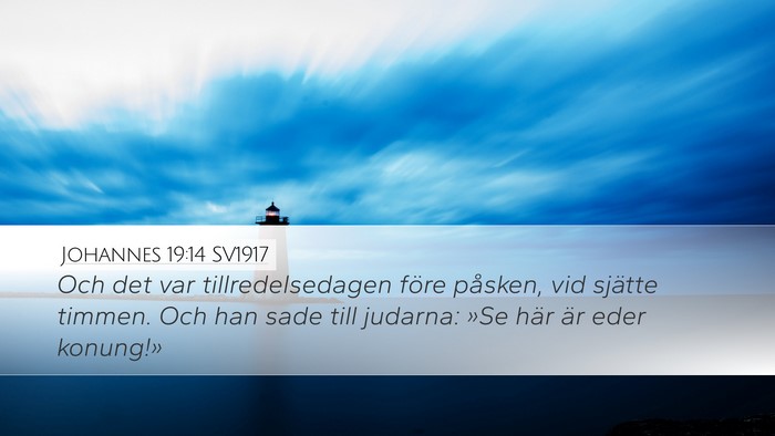 Johannes 19:14 SV1917 Bible Verse Image