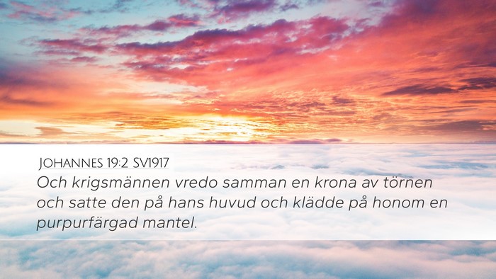 Johannes 19:2 SV1917 Bible Verse Image