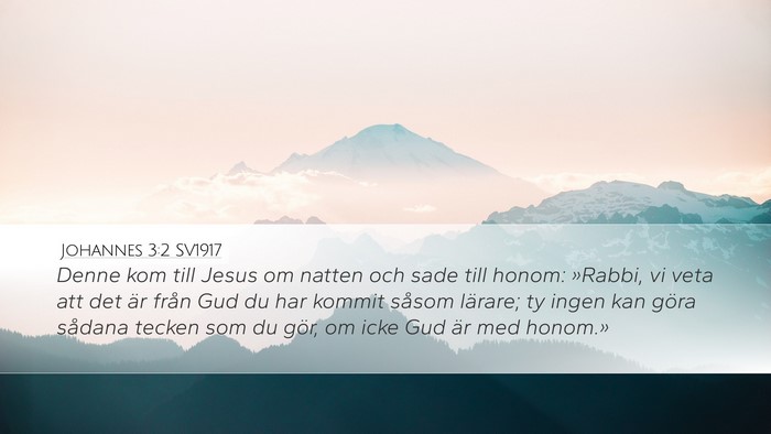 Johannes 3:2 SV1917 Bible Verse Image