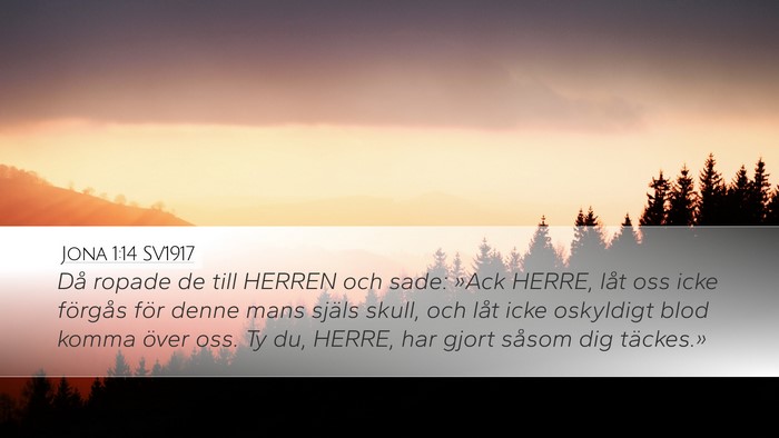 Jona 1:14 SV1917 Bible Verse Image