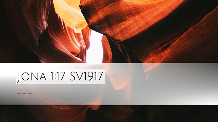 Jona 1:17 SV1917 Bible Verse Image