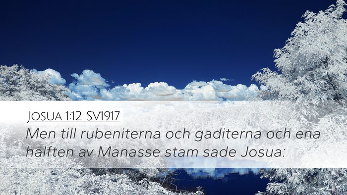 Josua 1:12 SV1917 Bible Verse Image
