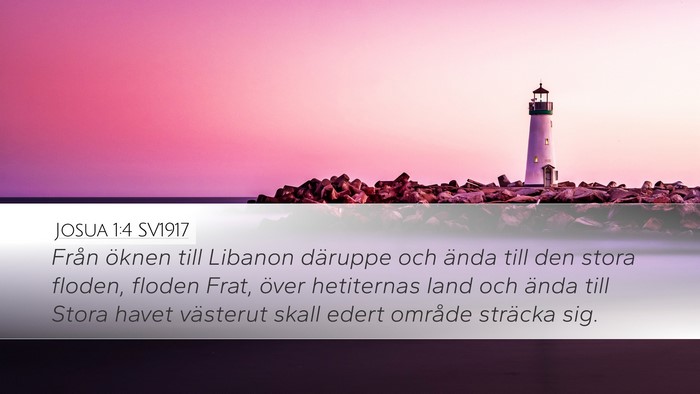 Josua 1:4 SV1917 Bible Verse Image