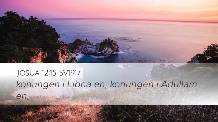Josua 12:15 SV1917 Bible Verse Image