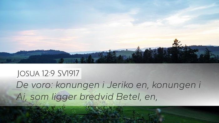 Josua 12:9 SV1917 Bible Verse Image