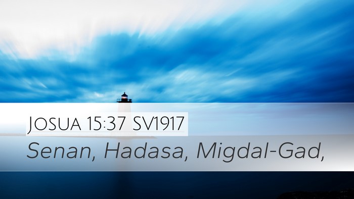 Josua 15:37 SV1917 Desktop Wallpaper - Senan, Hadasa, - Desktop Bible Verse Wallpaper