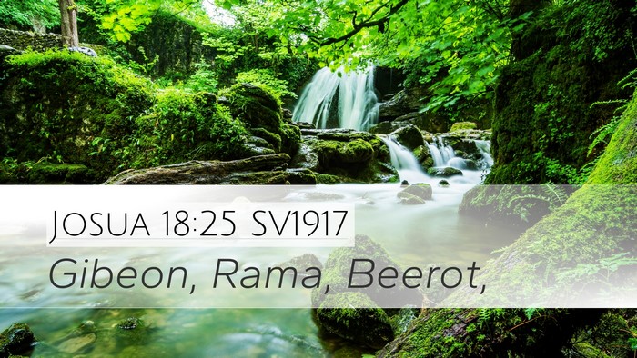 Josua 18:25 SV1917 Bible Verse Image