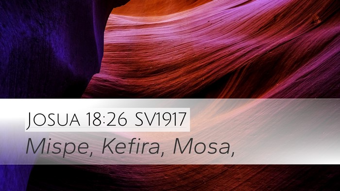 Josua 18:26 SV1917 Desktop Wallpaper - Mispe, Kefira, - Desktop Bible Verse Wallpaper