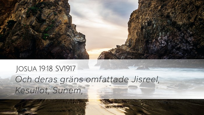 Josua 19:18 SV1917 Bible Verse Image