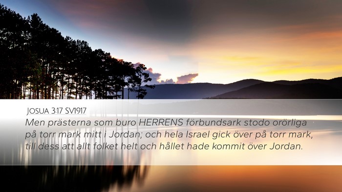Josua 3:17 SV1917 Bible Verse Image