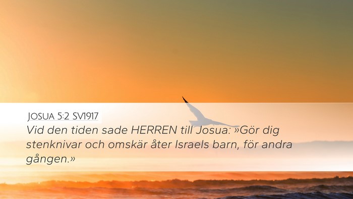 Josua 5:2 SV1917 Bible Verse Image