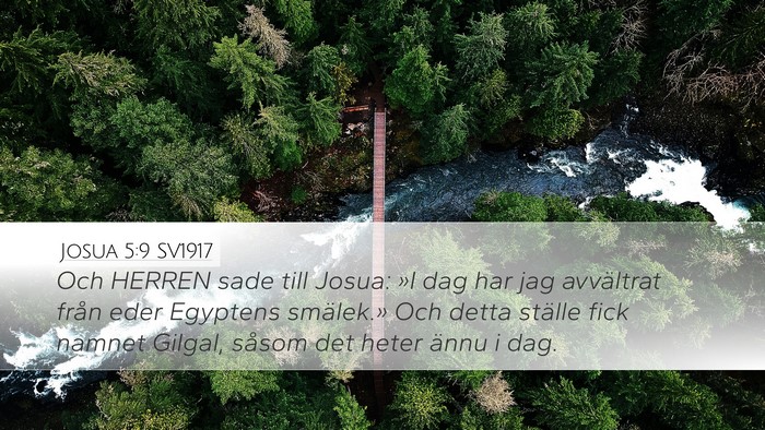 Josua 5:9 SV1917 Bible Verse Image